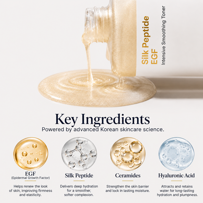 Toner Silk Peptide EGF bénéfices