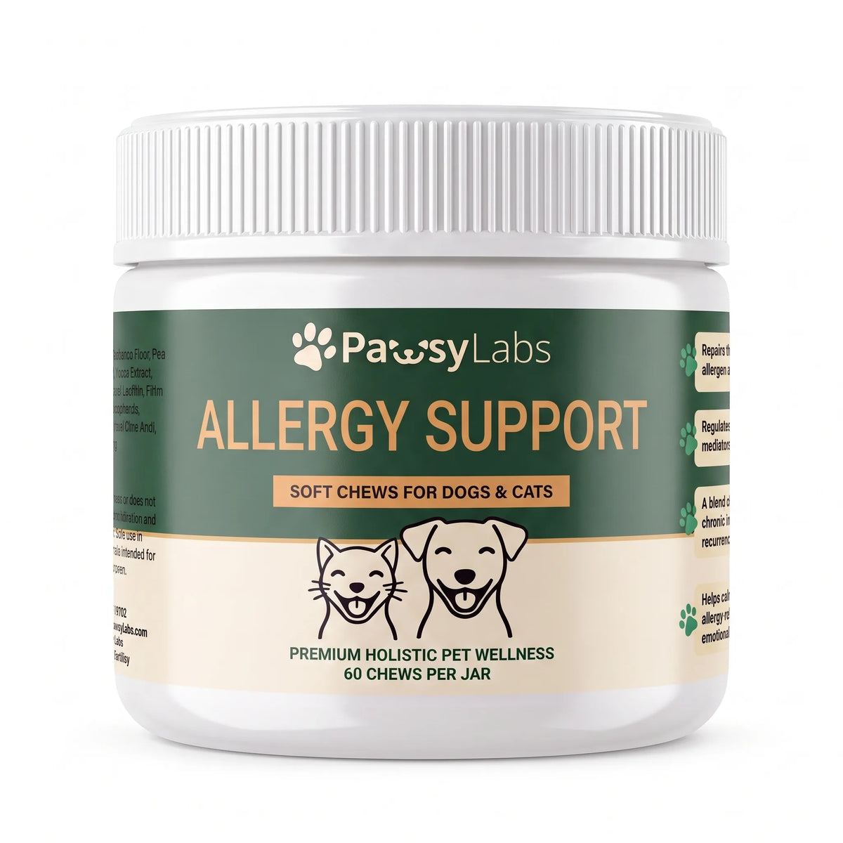 PawsyLabs™ - Allergy Support Soft Chews for Dogs & Cats