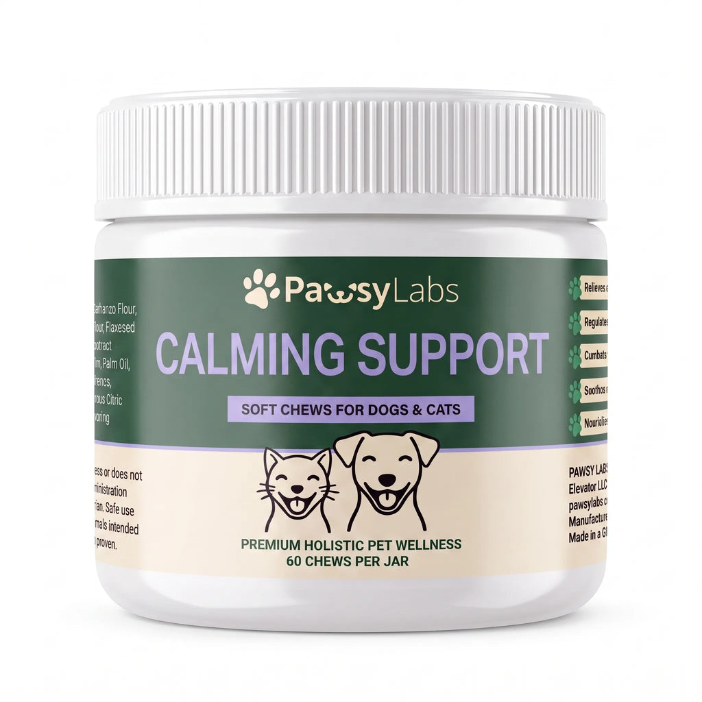 PawsyLabs™ - Calming Support Soft Chews for Dogs & Cats