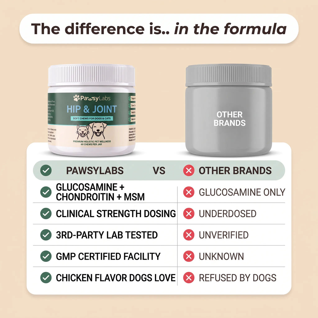 PawsyLabs™ - Hip & Joint Soft Chews for Dogs & Cats
