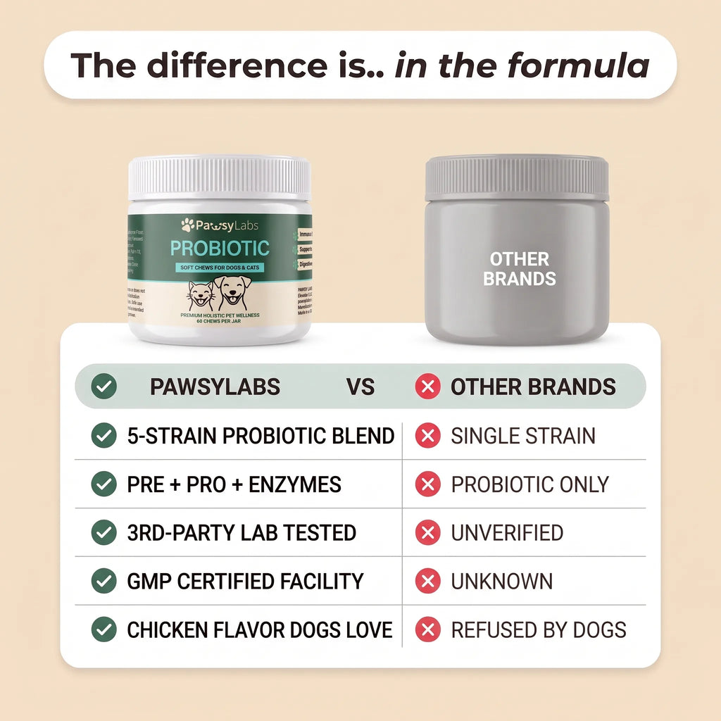 PawsyLabs™ - Probiotic Soft Chews for Dogs & Cats